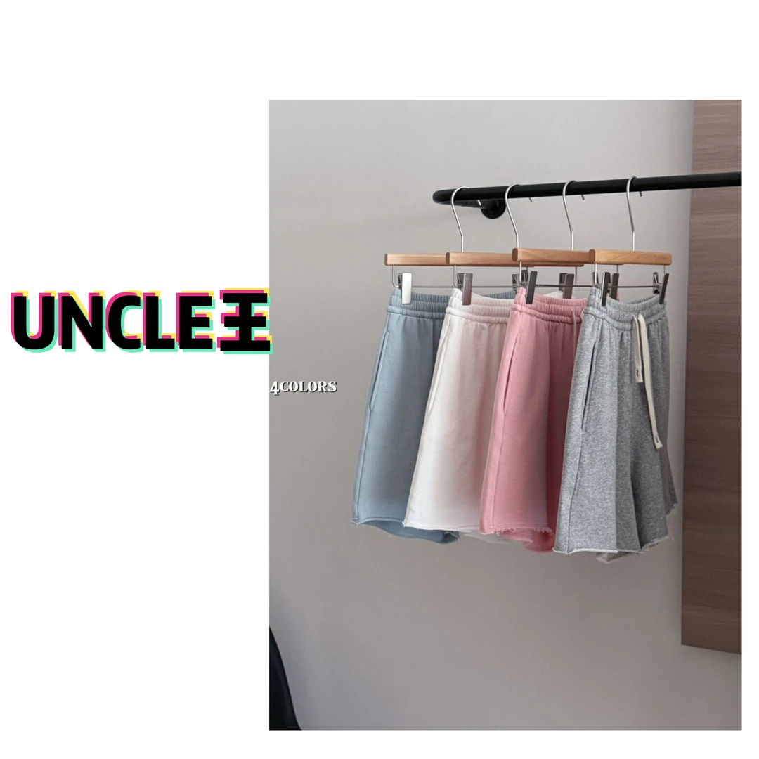 「好久不见」传统大毛圈女士短裤夏季彩色系列五分裤