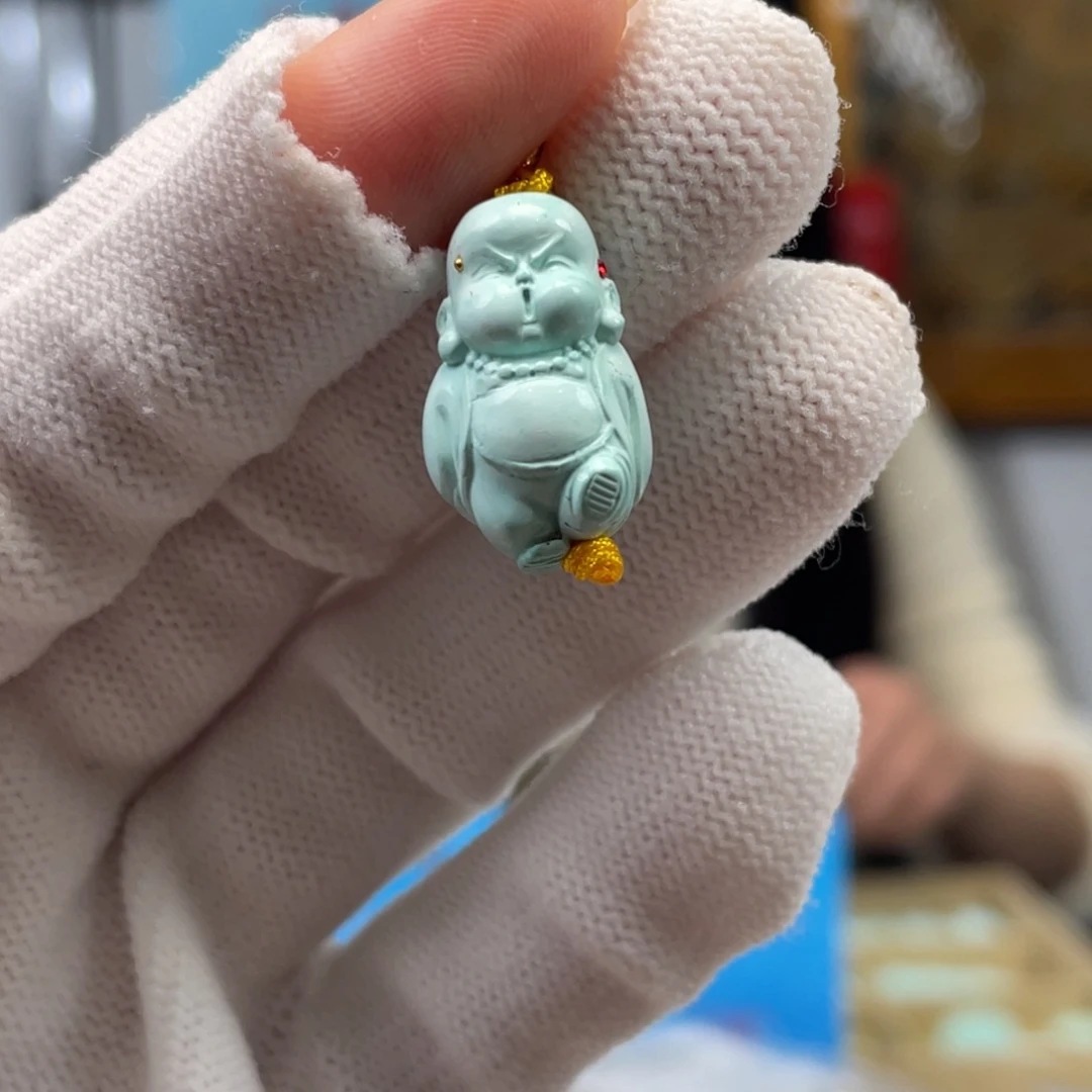 绿松石未镶嵌挂件