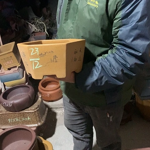 紫砂花盆手工制作