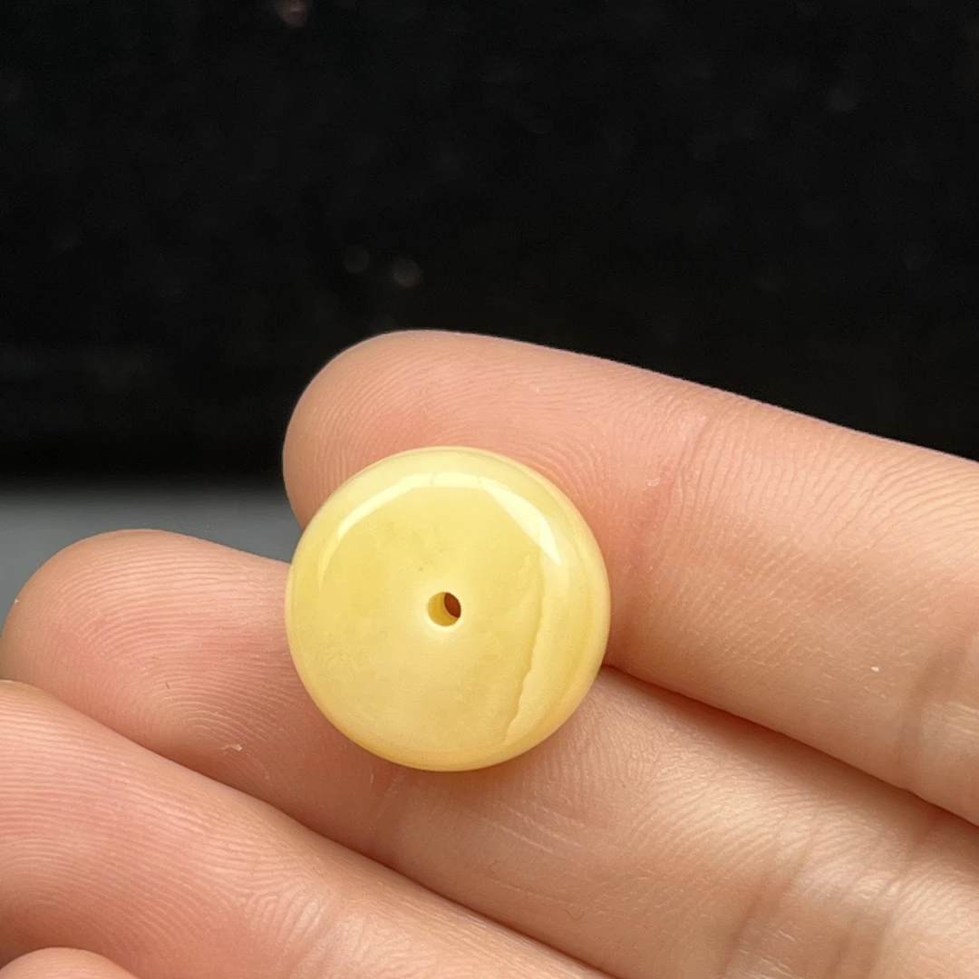 Y5348天然原矿蜜蜡 妖花墩子 17*9mm抖音基地质检发货