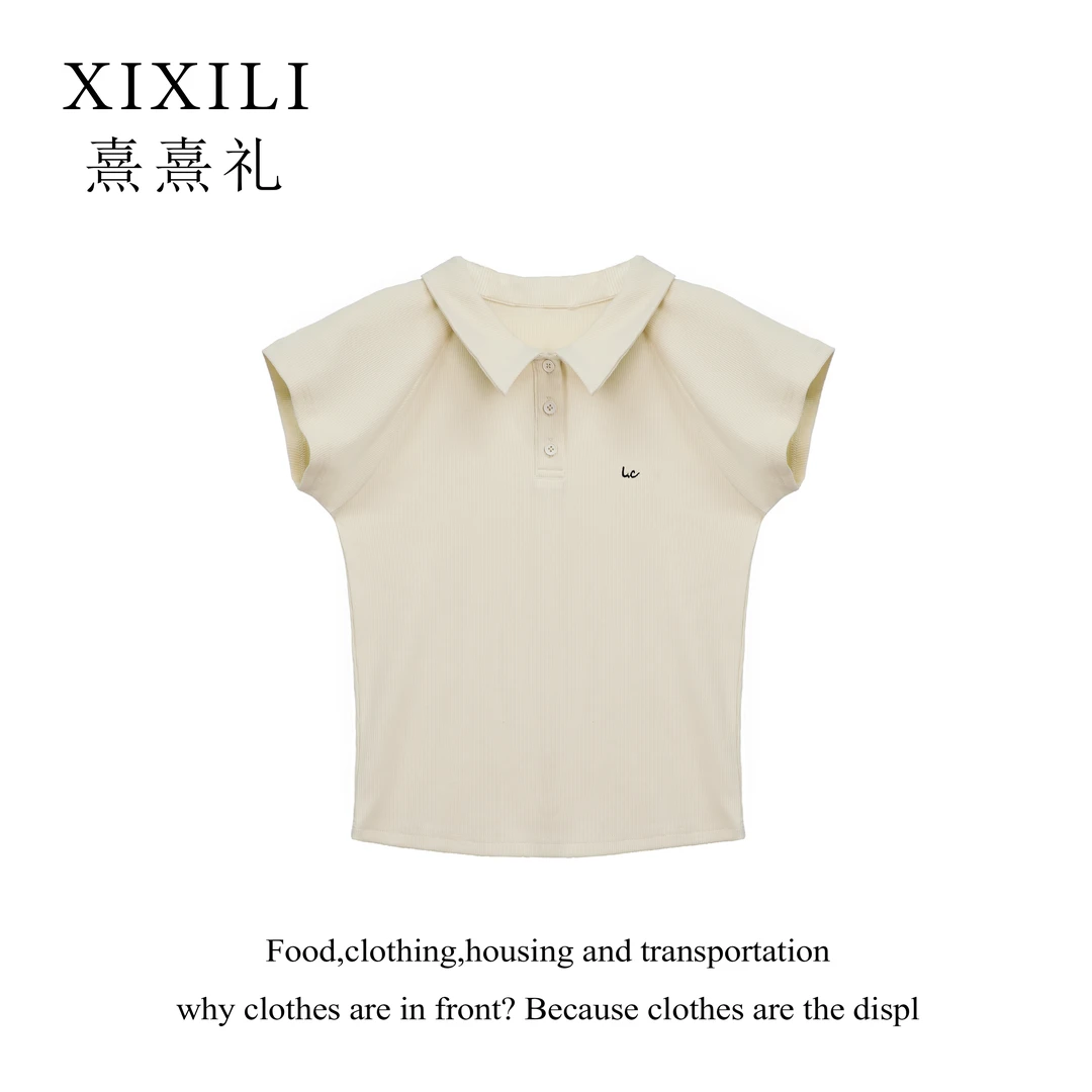 【自播】LC119-夏季新款polo衫常规款上衣女百搭休闲女