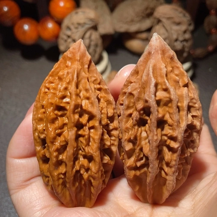 把件文玩核桃东北楸子小雪83