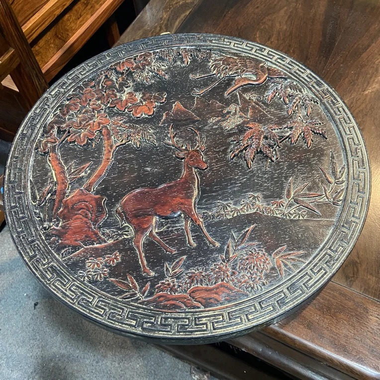 特色手工艺 木艺 圆屏挂匾（自选图案，请备注）