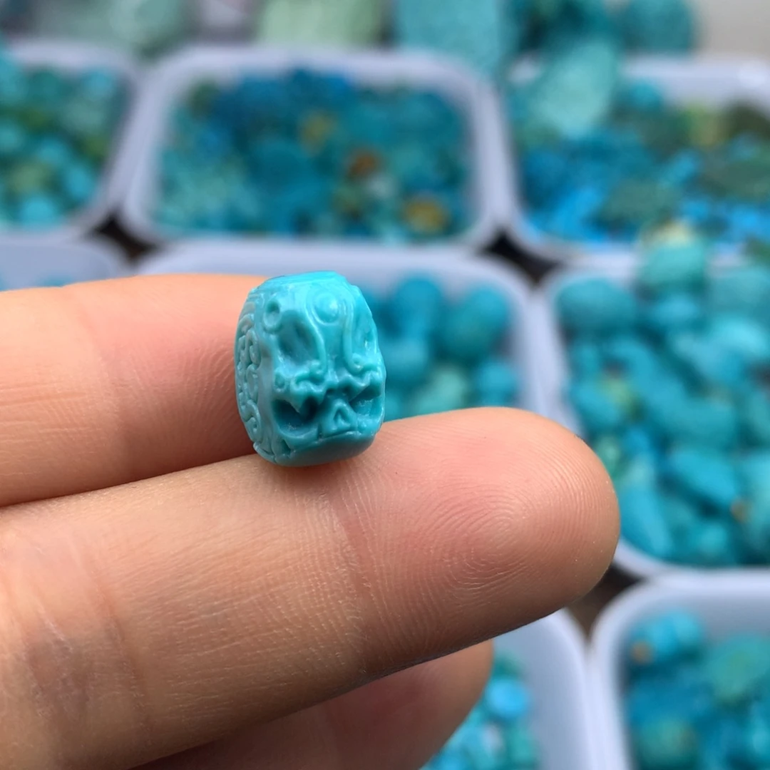 绿松石未镶嵌吊坠(不含链)12.5×8×12