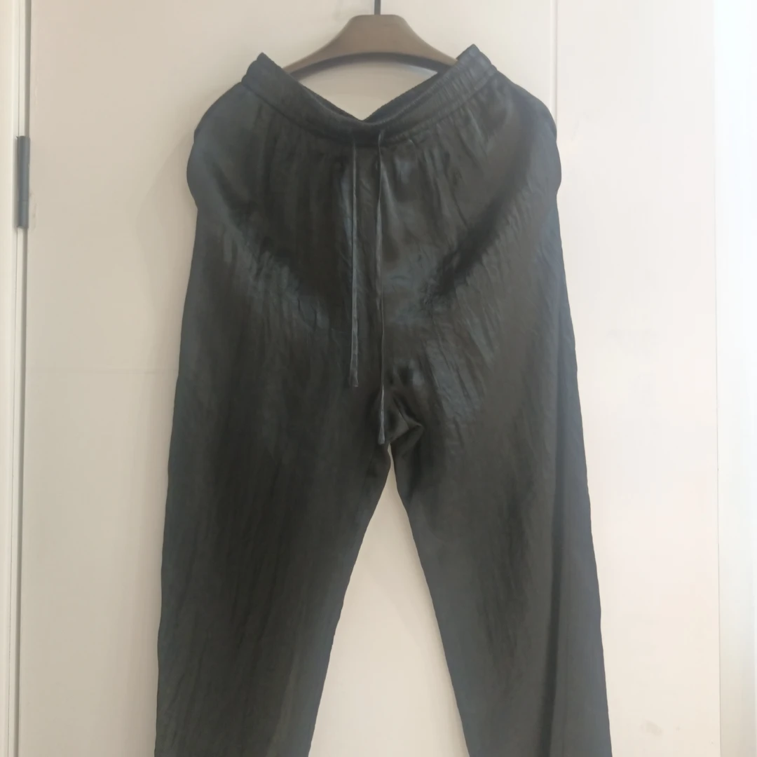 HIUOYA【夏季新品】夏季显瘦裤子气质中长款高腰休闲裤24272074