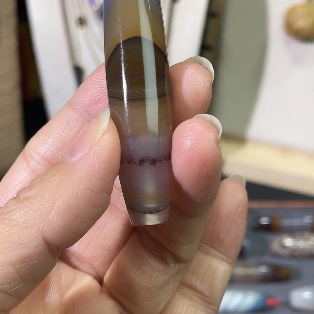 茶***玛瑙/玉髓合金颈饰