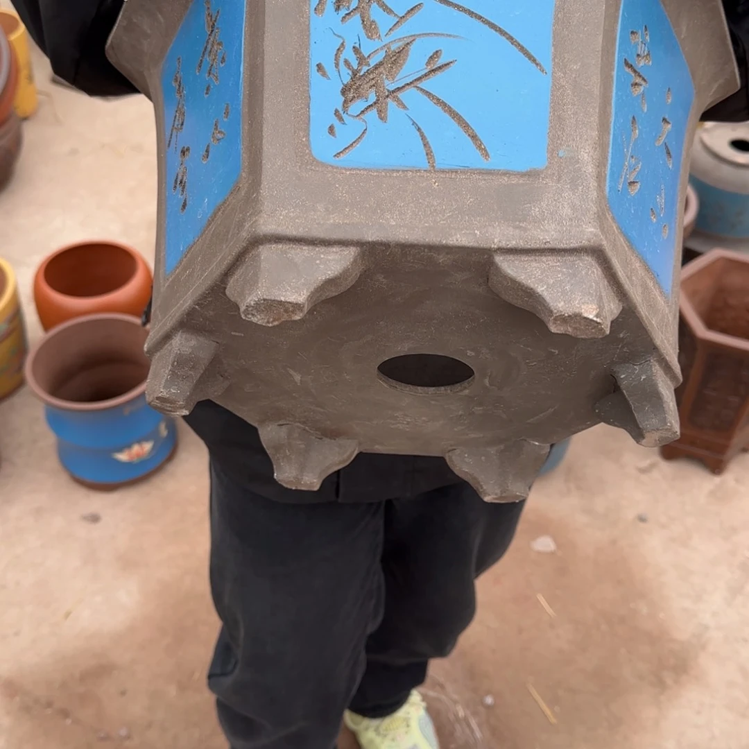 紫砂花盆口径33.21口径