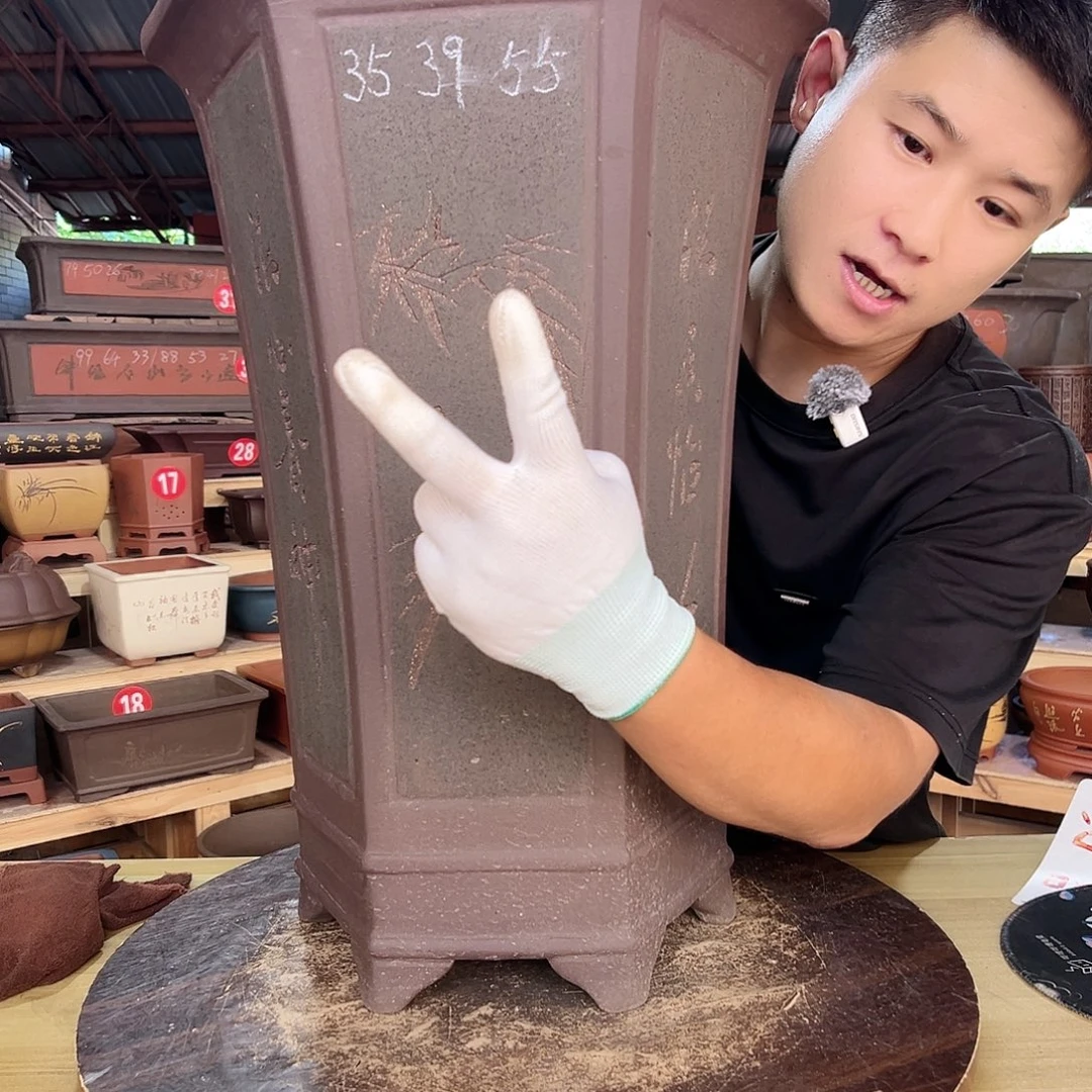 鼎***厂紫砂花盆工厂直发