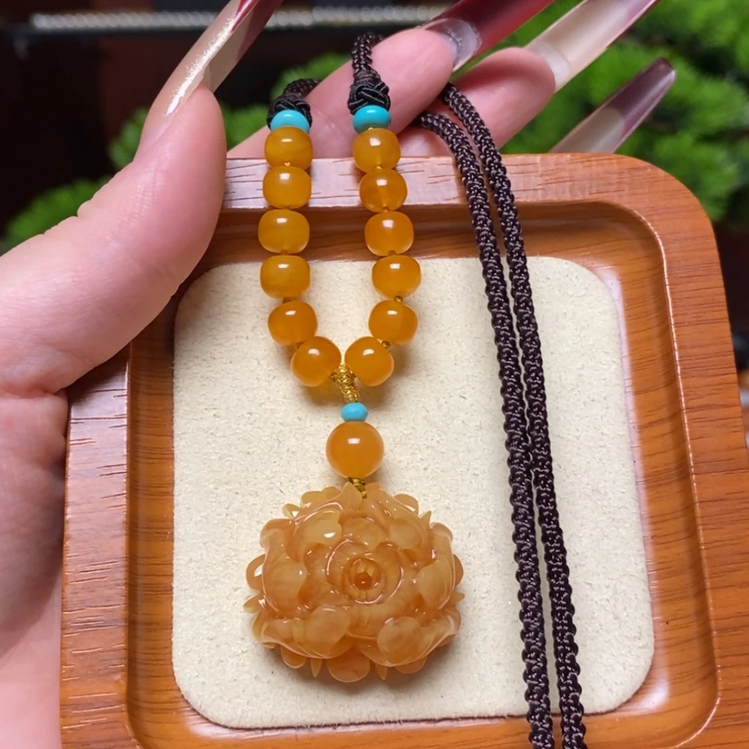 【闪购商品】蜜蜡颈饰未镶嵌项链