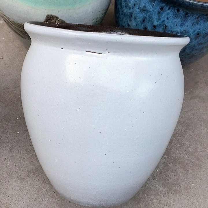 紫砂花盆瑕疵口27高30瑕疵