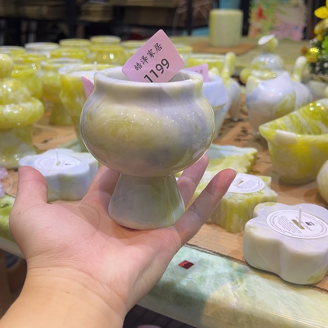 石材爱尔兰绿香薰杯1199