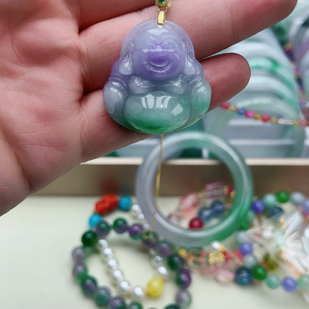 翡翠吊坠(赠链)银S925镶嵌