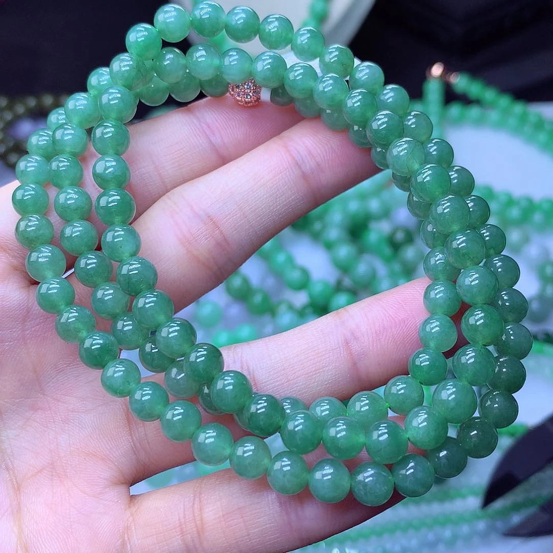 翡翠毛衣链未镶嵌6.8