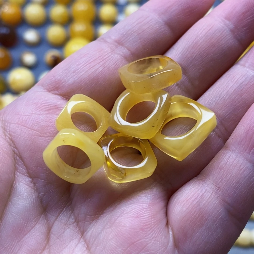 琥珀珠宝奇石未镶嵌尺寸9-11 mm