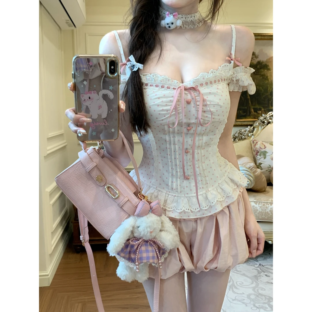 瑞茜·威瑟斯 甜梦物语 夏季千金公主纯欲风法式上衣R6816-1H