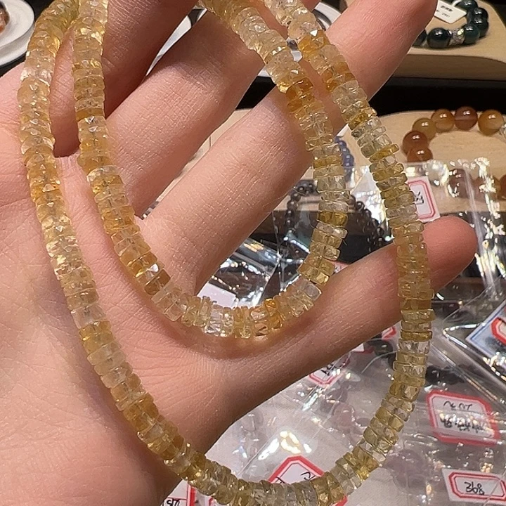 水晶未镶嵌手链733黄水项链