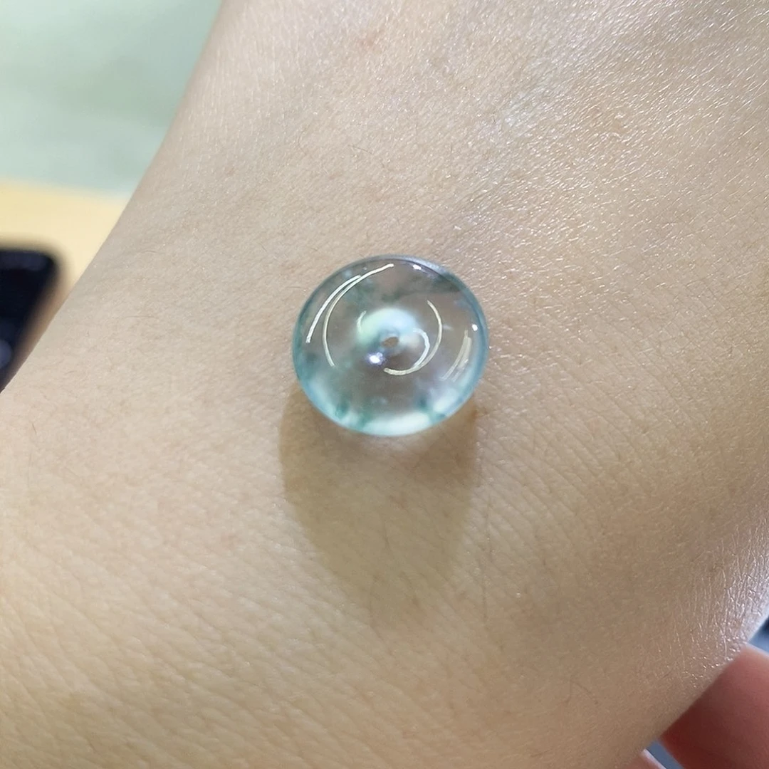 未镶嵌挂件翡翠飘花扣子