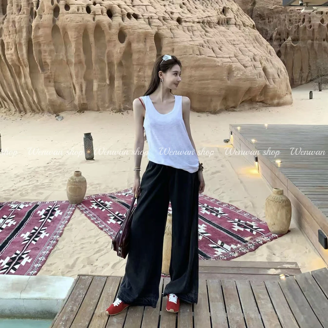 【王者裤】软牛仔阔腿遮胯显高显瘦牛仔裤