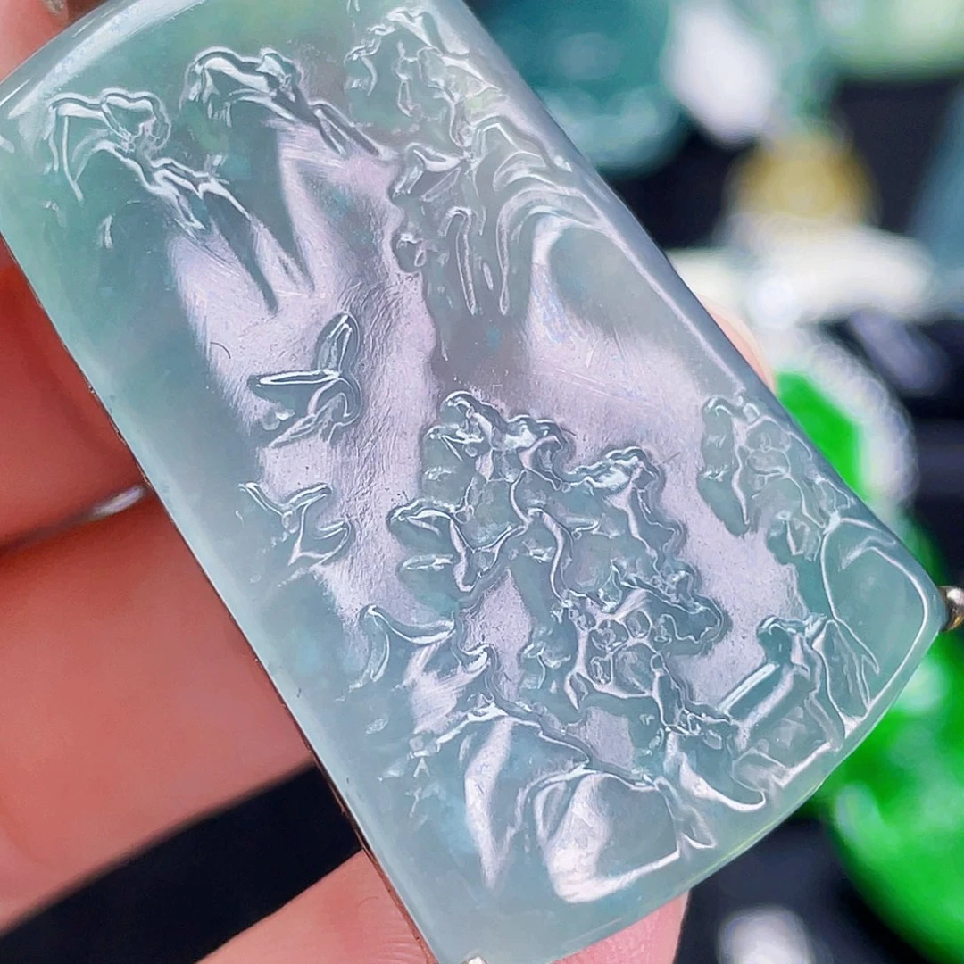 翡翠未镶嵌吊坠(不含链)234