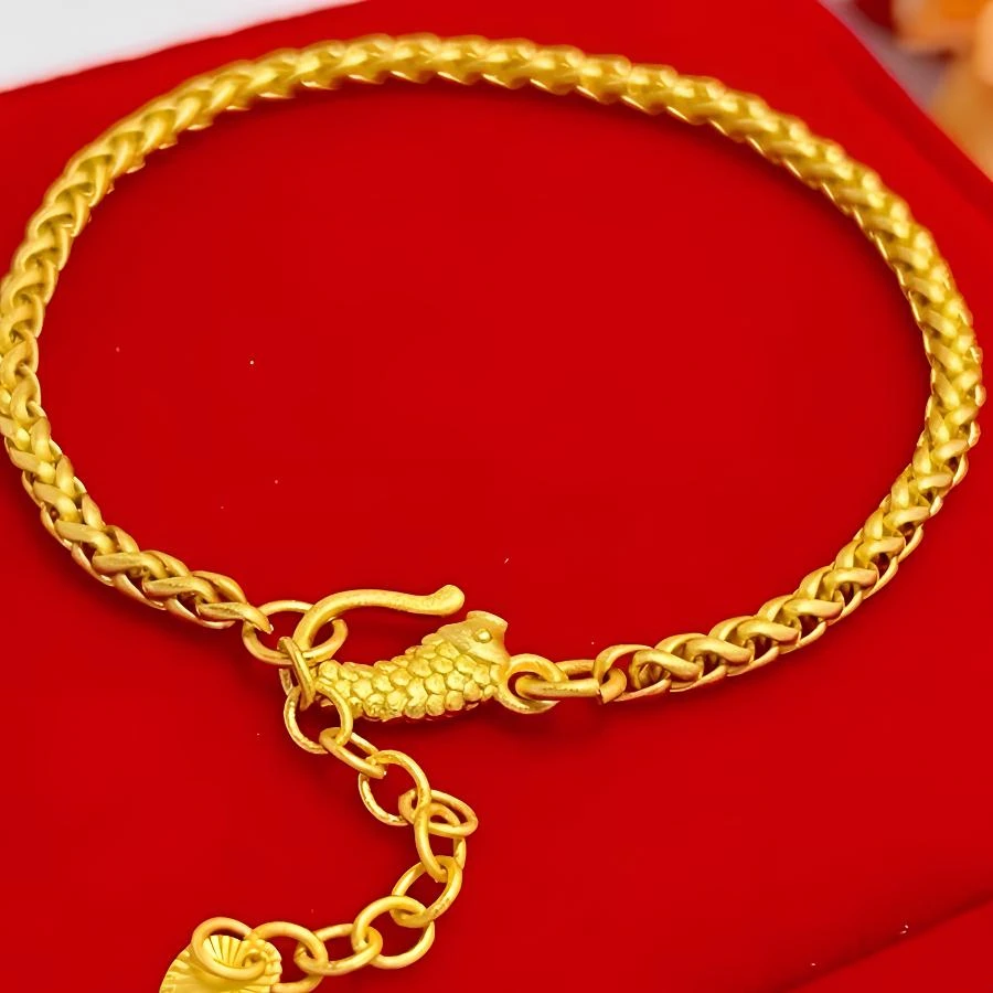 手链 镀金精工麦穗手链国风里外一色终身保色