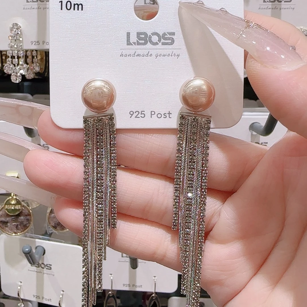 锆石铜合金925银耳环