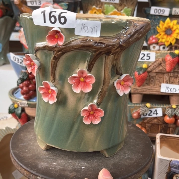 紫砂花盆粗陶材质多肉花盆