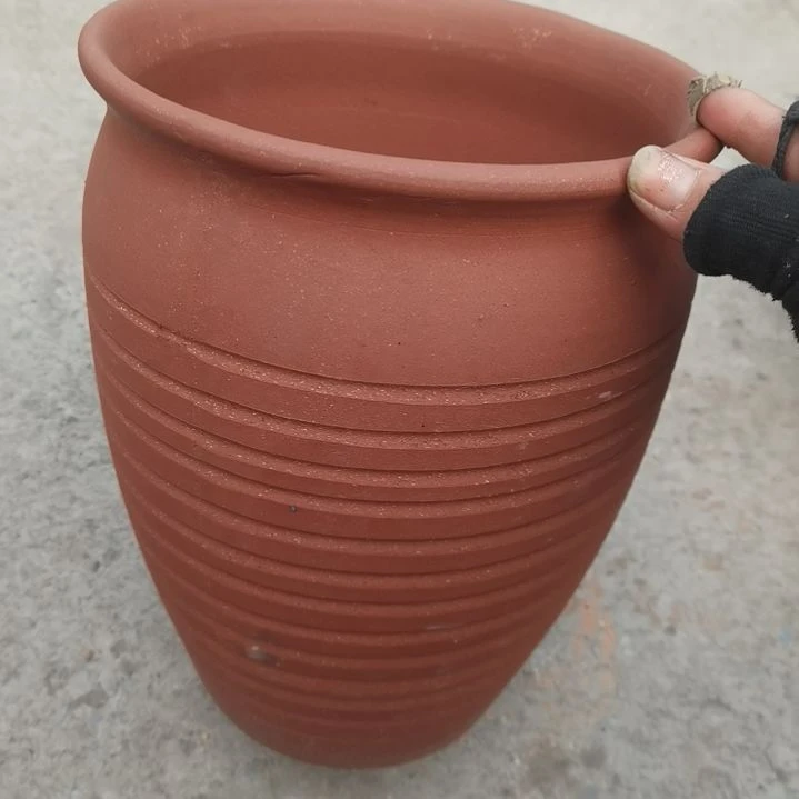 红陶20/27瑕疵底部烧裂