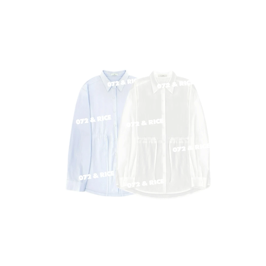 072 & RICE【米兰达】夏季休闲单排扣长袖衬衫 32NB338Z*