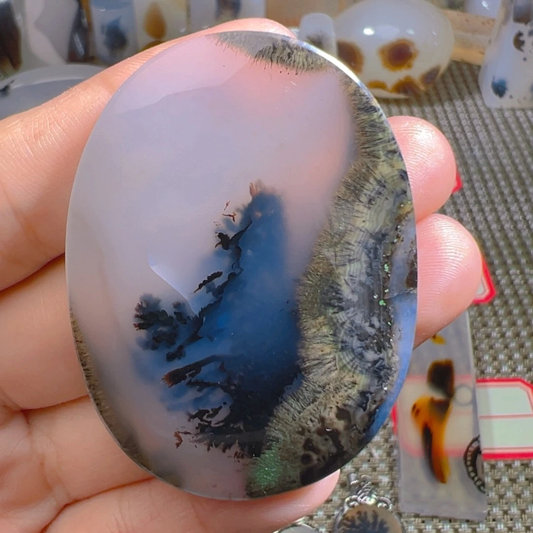 玛瑙/玉髓颈饰合金