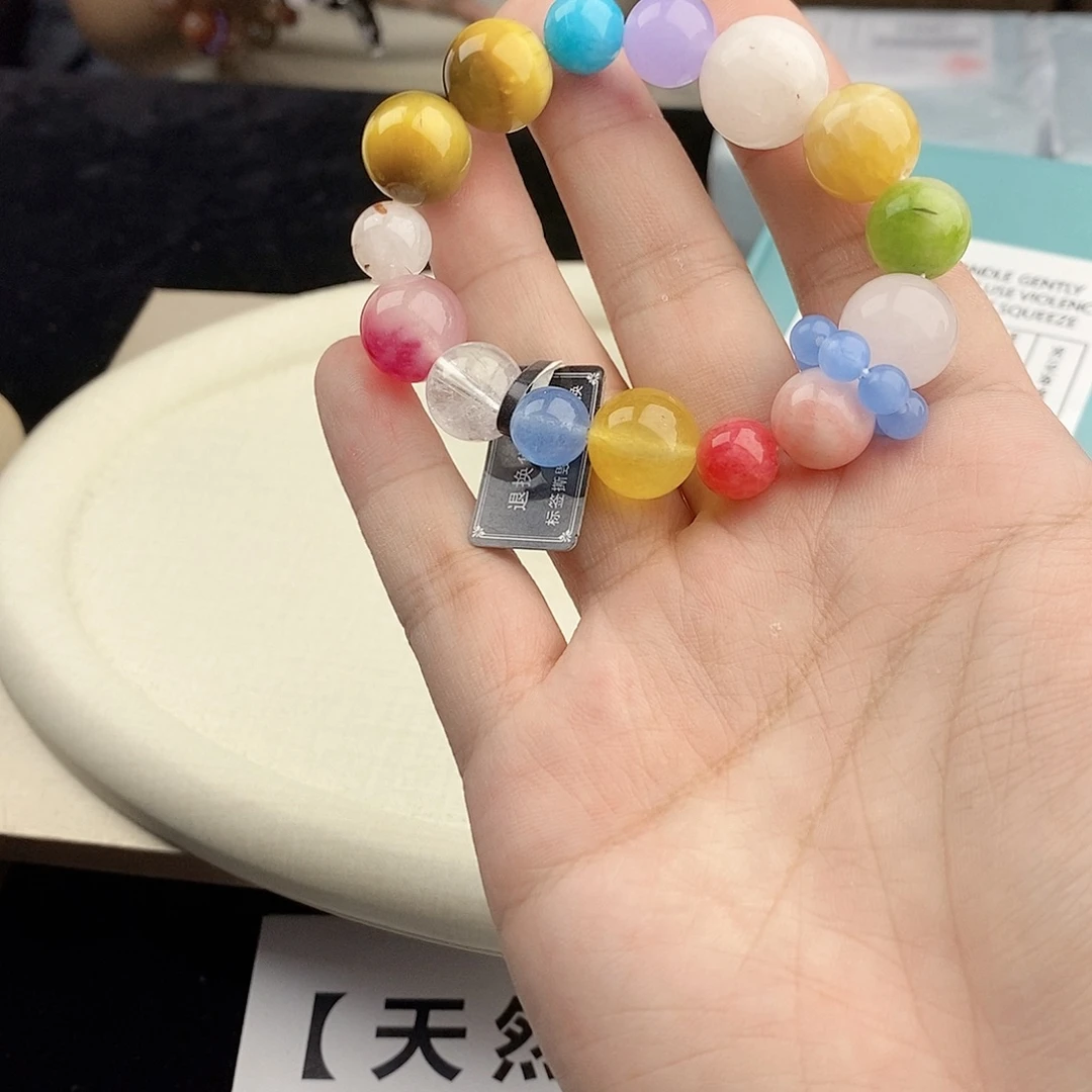 银S925镀金镶嵌手链水晶
