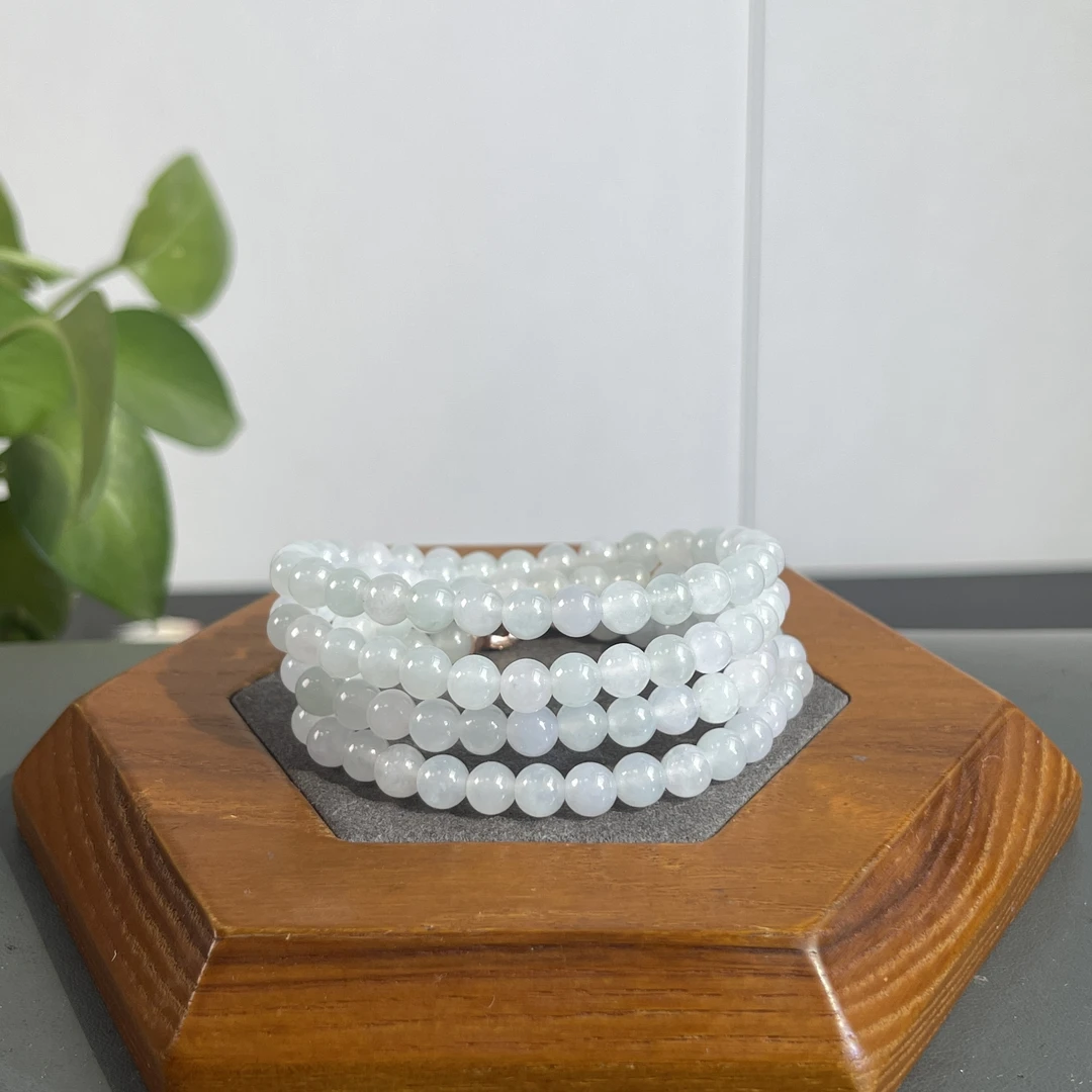 JYB03-182  天然缅甸A货翡翠  翡翠珠串（含配饰）