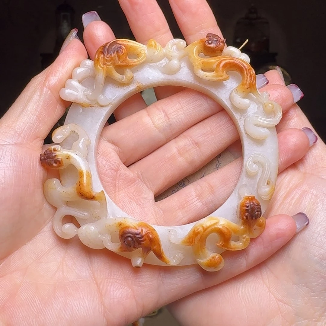 和田玉挂件未镶嵌古**韵