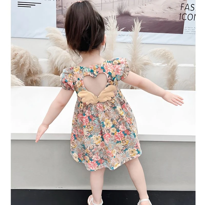女童连衣裙2025儿童夏季洋气女孩宝宝漂亮国潮公主裙36岁幼儿园夏