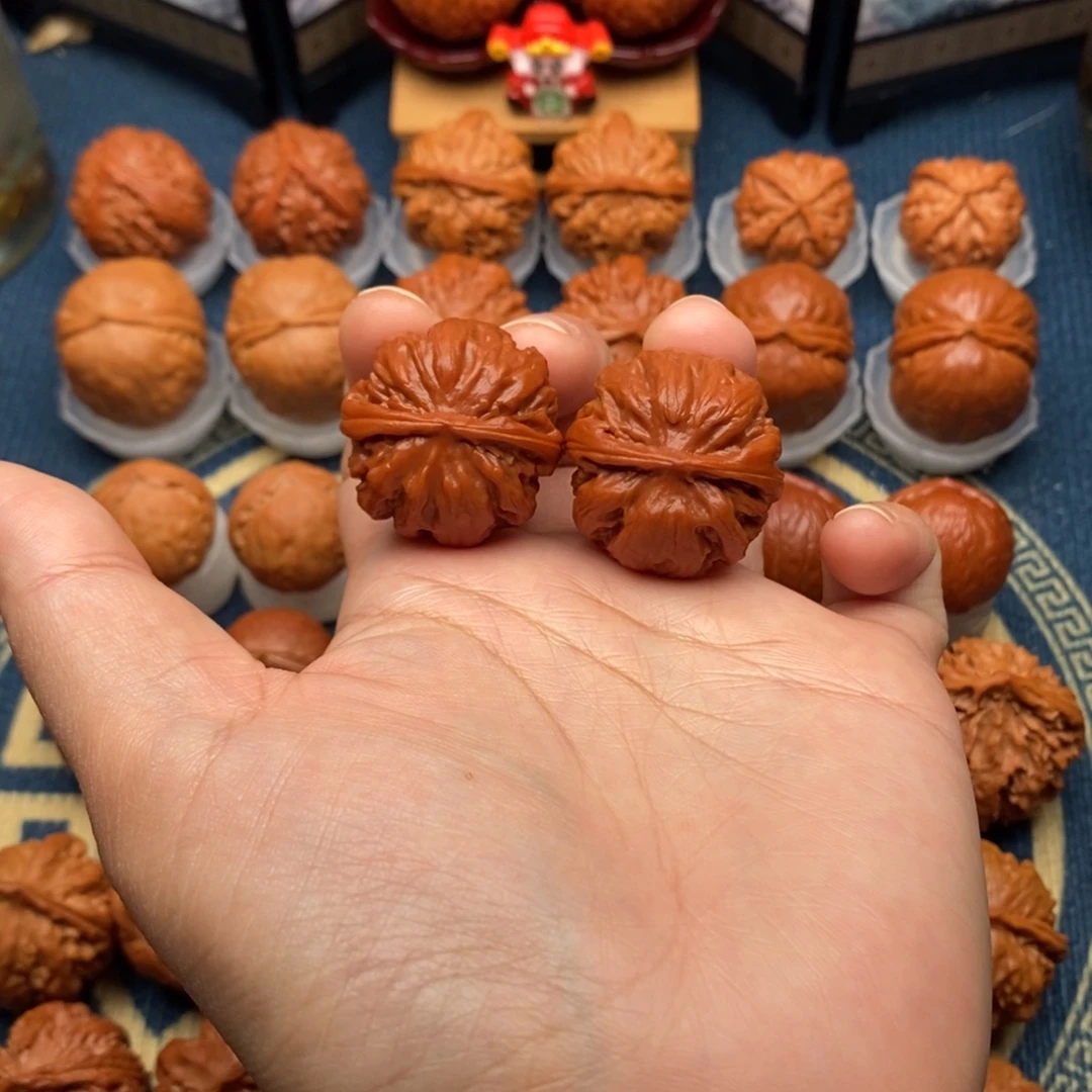 黑***惑把件文玩核桃金刚八棱