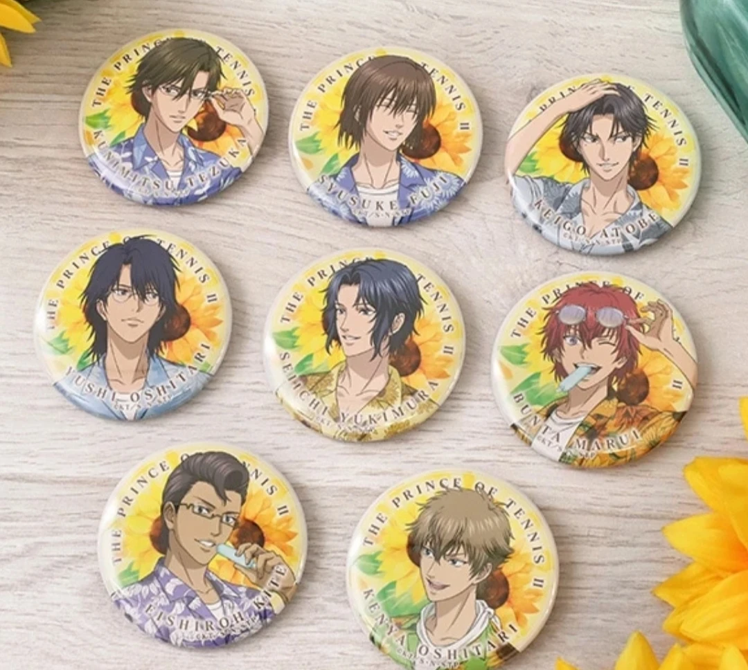 【日谷正版】现货网球王子假日夏威夷夏日情人节向日葵吧唧越前龙马