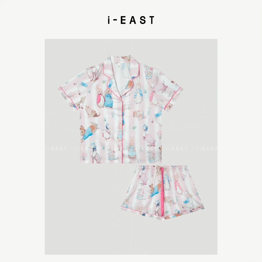 i-EAST 甜梦苏醒~超可爱的兔子短袖家居套装-5X TZ78675