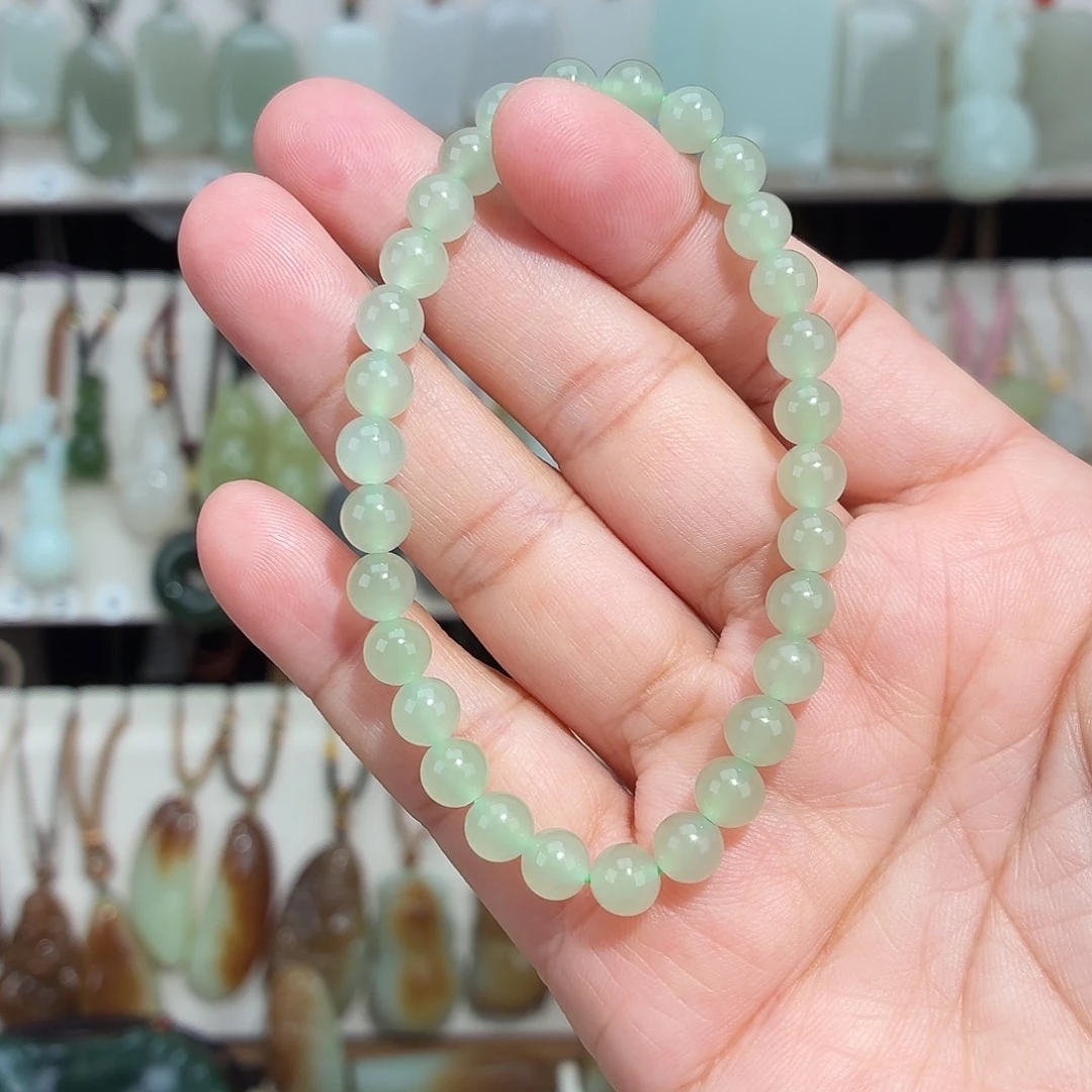 和田玉未镶嵌颈饰晴水手串卡6左右