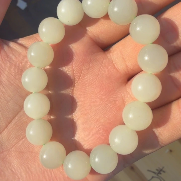 和田玉未镶嵌手链和田玉青海料清水卡12