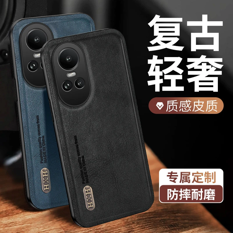 适用opporeno10手机壳国际海外版镜头全包防摔Reno10pro高档男女