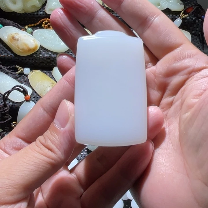 @***殼和田玉未镶嵌吊坠(不含链)