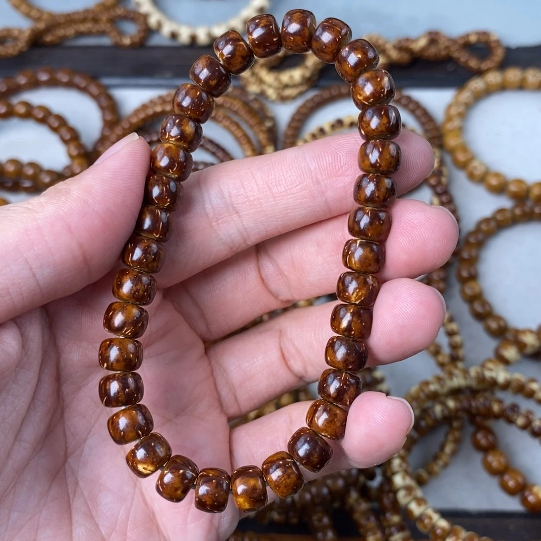 手串紫金鼠?****水熔岩火焰实心纯肉8