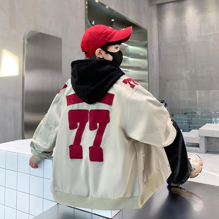 男童外套春秋2025新款秋季棒球服青少年潮酷中大童8-15男童装180