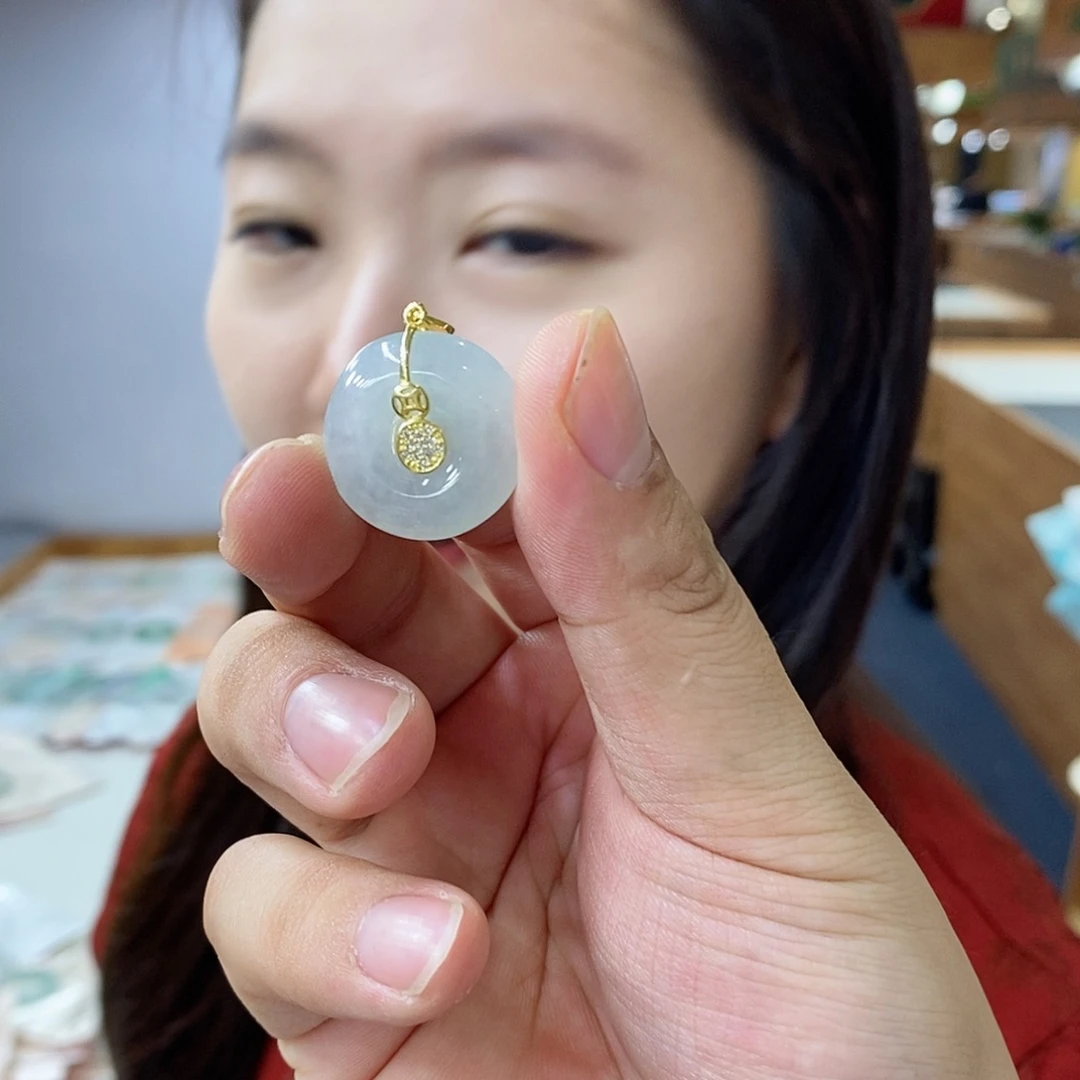 颈饰银S925镶嵌翡翠翡翠