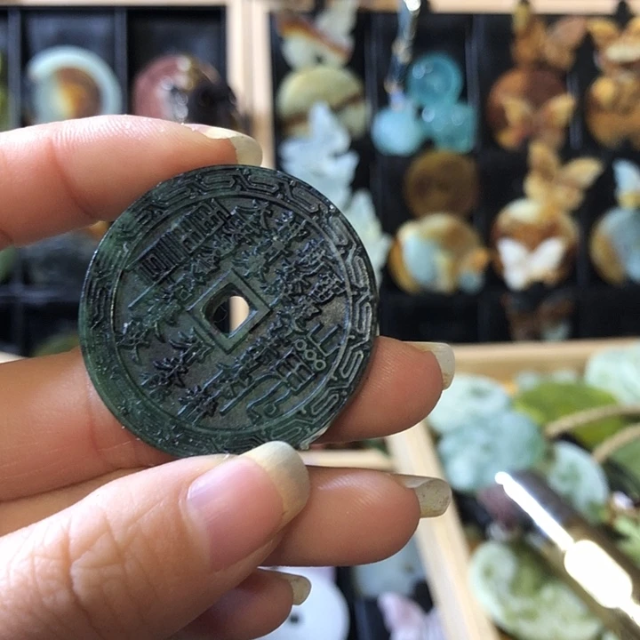 岫玉未镶嵌岫玉挂件