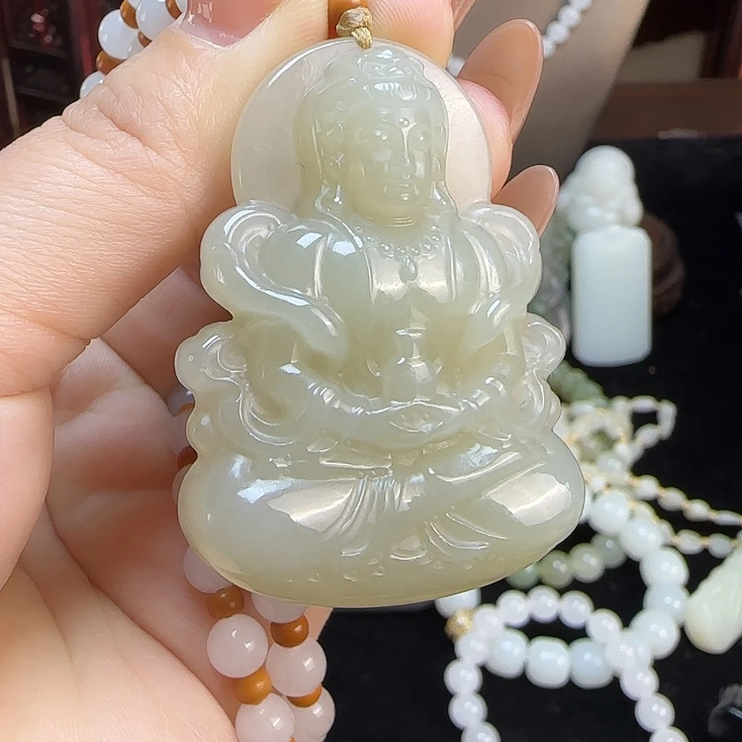 和田玉未镶嵌颈饰定制发货