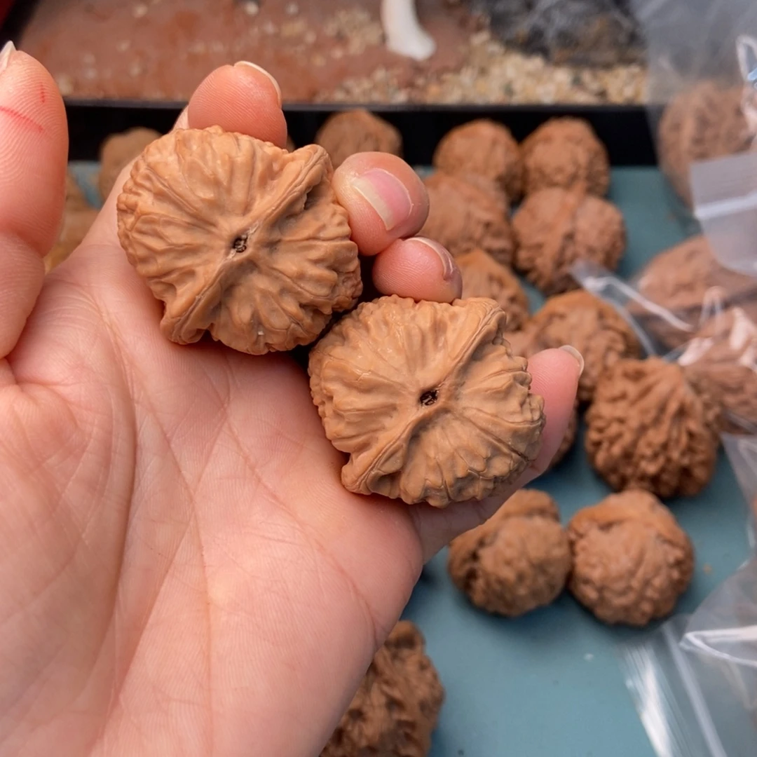 吊坠文玩核桃红方印14