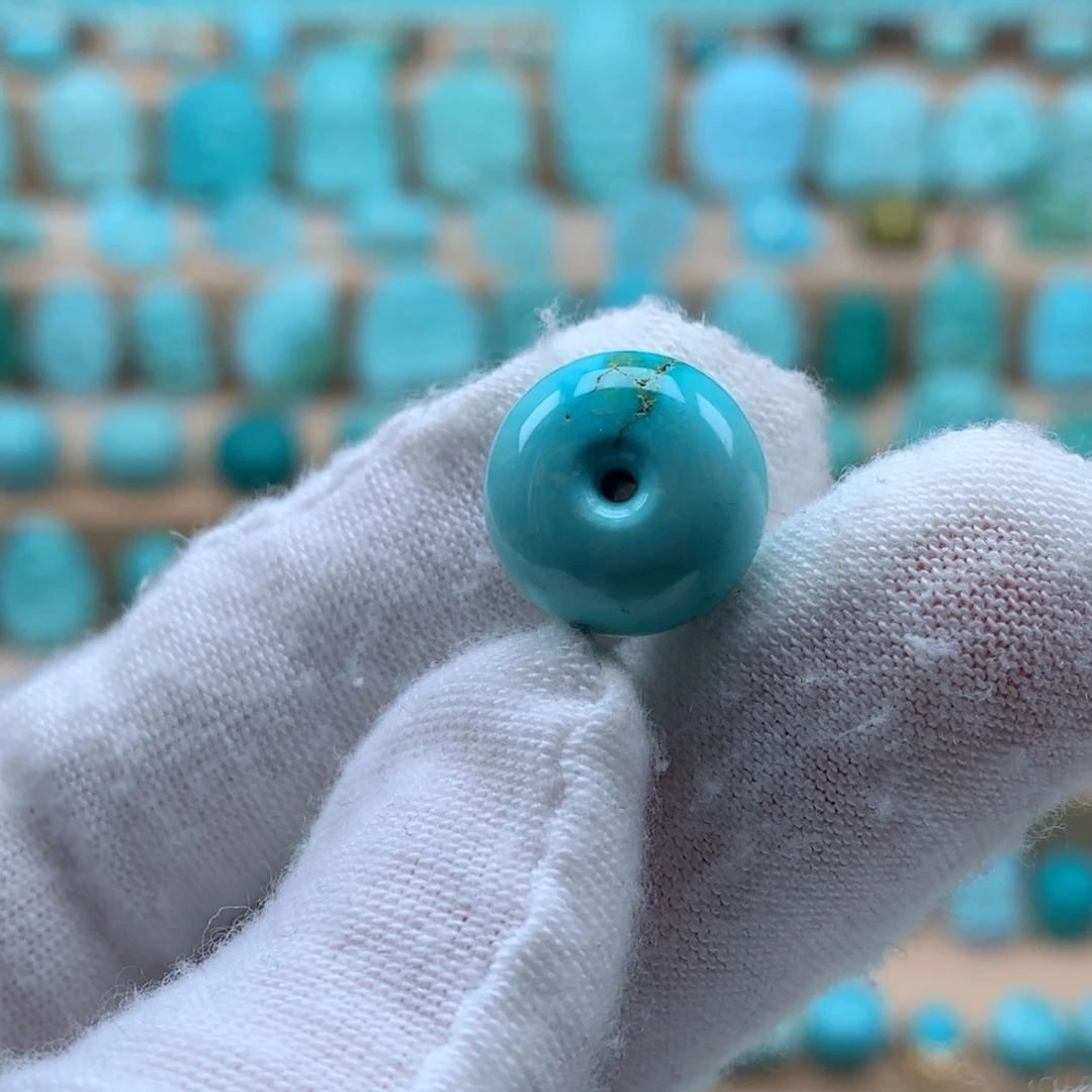 绿松石未镶嵌绿松石平安扣面包圈