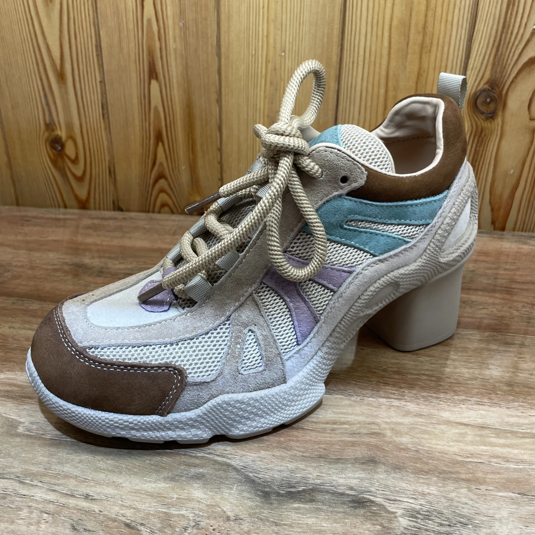 运动风厚底时尚深口鞋