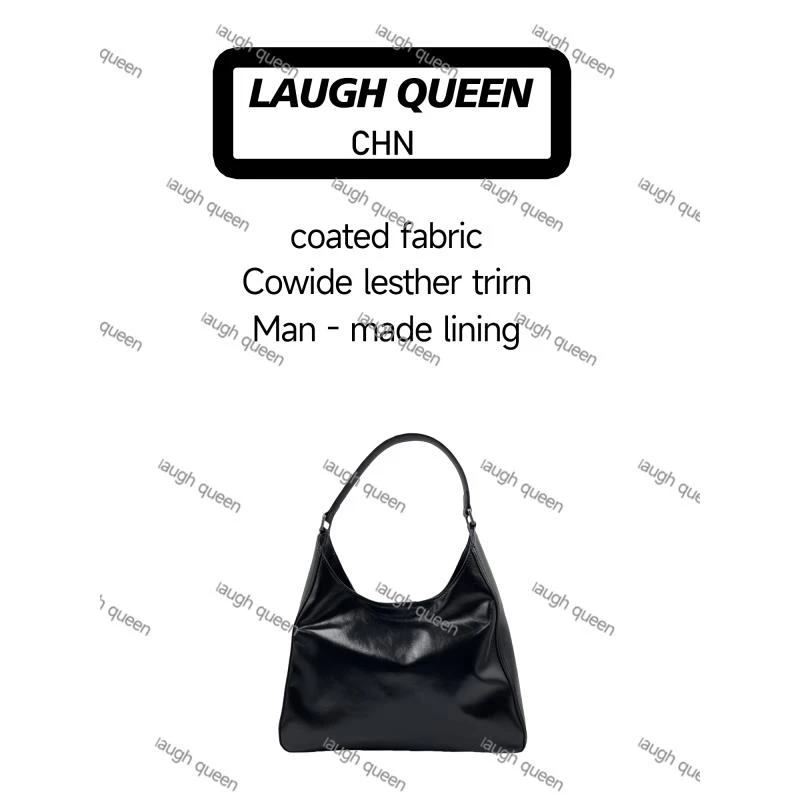 Laugh Queen手工打造真皮女士包时尚新款0325双字母黑色