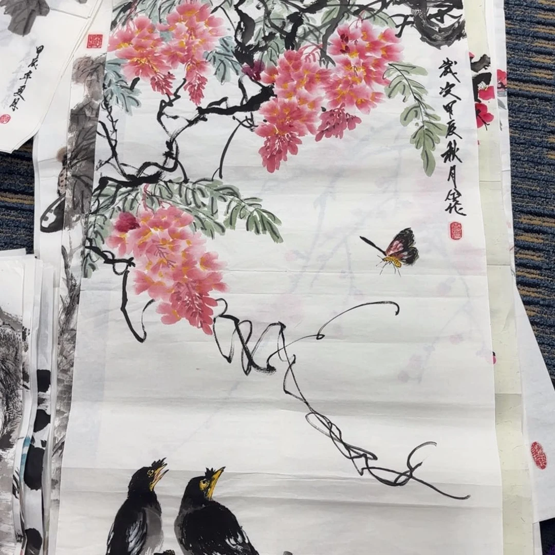 国画绘画作品 婉。